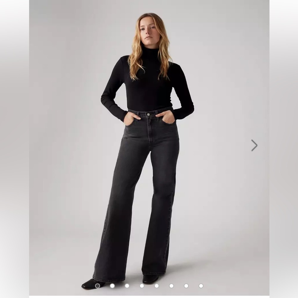 Levi's Ribcage Bell black Jeans